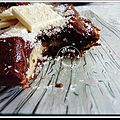 Fondant chocolat et coeur de noix de coco