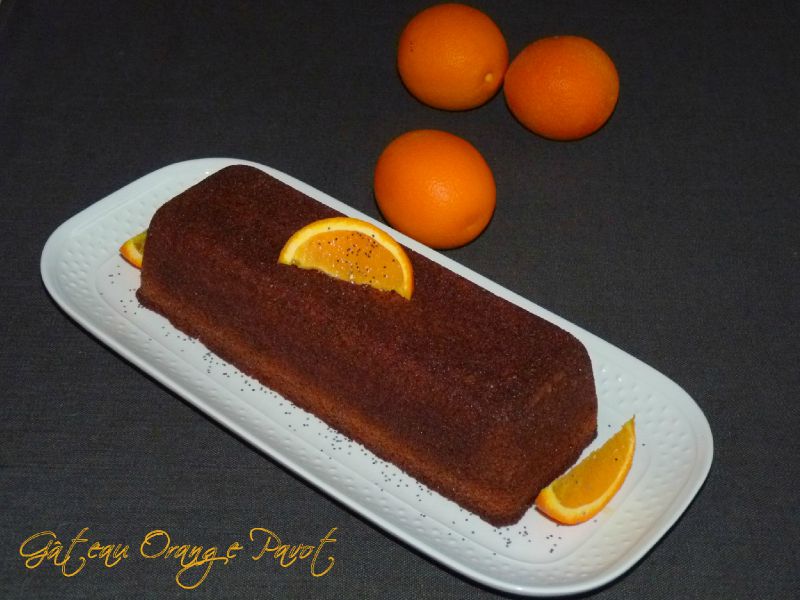 Gâteau à l'orange et aux pavots