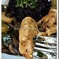 Cassolette de poulet aux courgettes et champignons