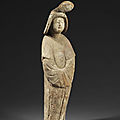 Dame de cour, Chine, Dynastie Tang, ca première moitié du 8° siècle