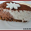 Cheesecake marbre au chocolat
