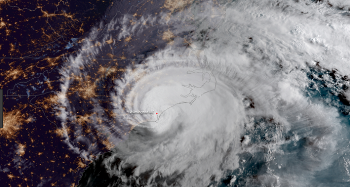 Florence samedi 15 septembre 2018 (NOAA)
