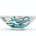 A doucai 'dragon' bowl, yongzheng six-character mark and of the period (1723-1735)