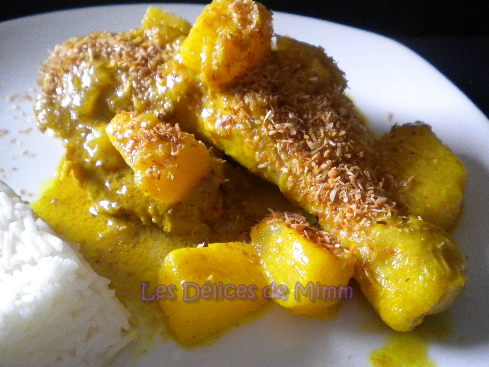 Cuisses De Poulet Au Curry Lait De Coco Et Ananas Les Delices