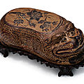 A rare Cizhou 'Tiger' pillow, Jin dynasty (1115-1234)