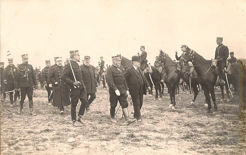 1913 04 23 Belfort CPhoto Ministre Guerre Eugène Etienne aux Fougeraies R