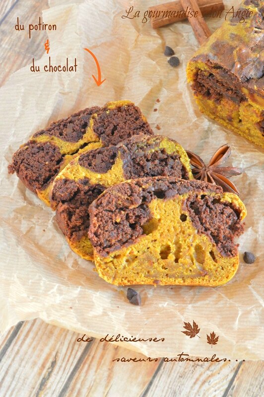 marbré potiron chocolat vegan