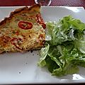 Quiche thon et tomates