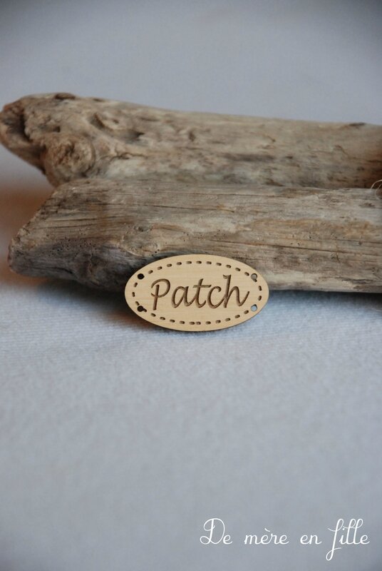 Patch bois (médaillon ovale)
