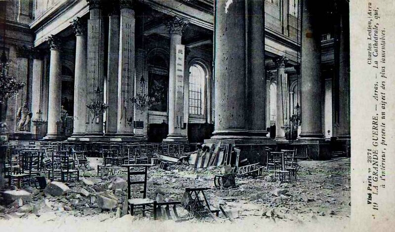 Arras Cathédrale détruite