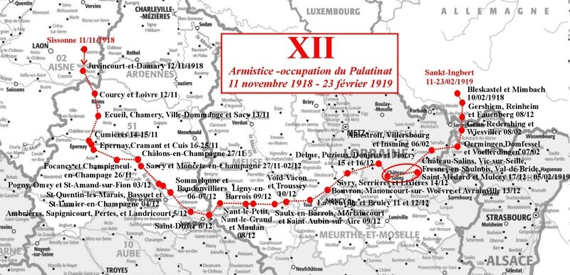 Carto Journal de Marche XII Armistice et Palatinat