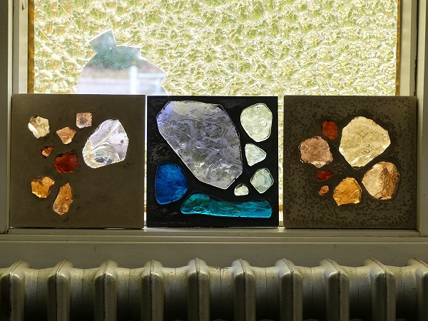Dalle de verre- réalisation formation Québec-Clotilde Gontel