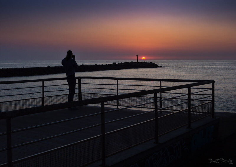 coucher de soleil à Anglet