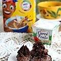 Madeleines au chocolat et glaçage carré frais & banania {recette de goûter + goodies à gagner}