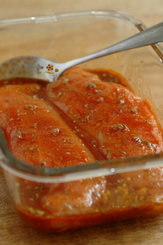 Poulet mariné miel, piment d'Espelette & paprika_1