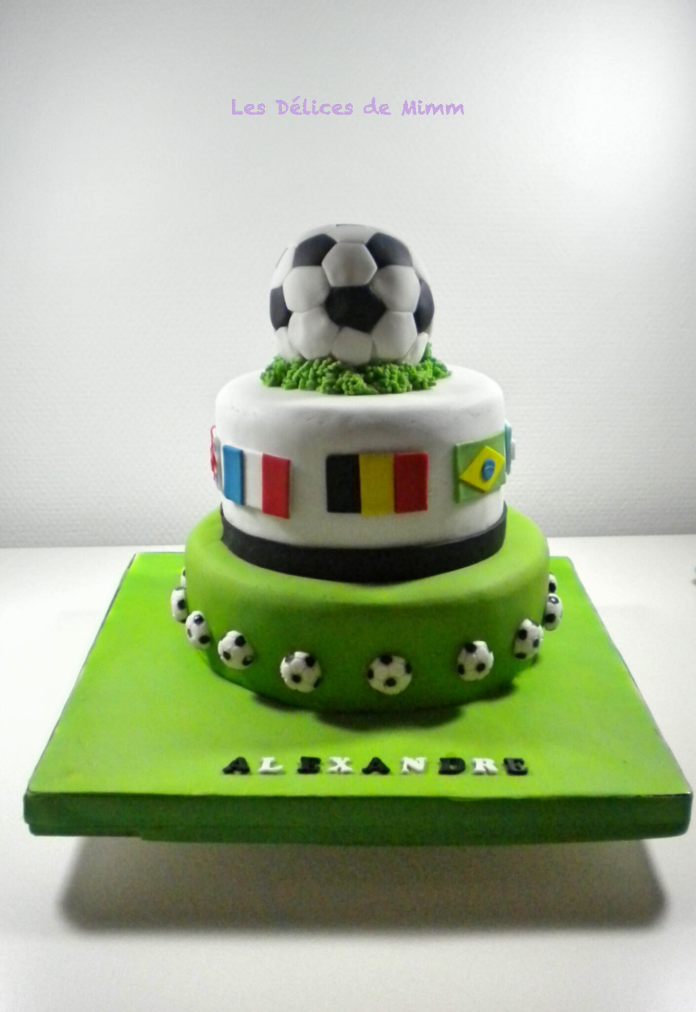 Gâteau football - match de foot