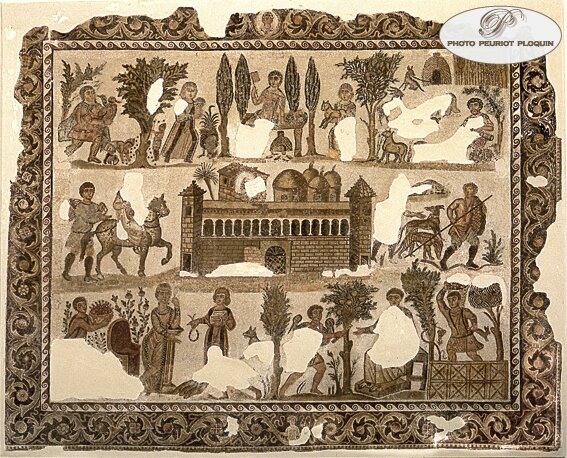 TUNIS_Musee_du_Bardo_mosaique_du_seigneur_Julius_datant_du_Ve_siecle_decouverte_a_Carthage