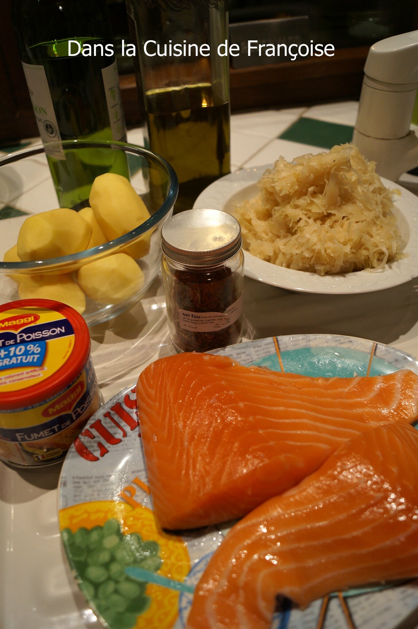 Sauce Pour Choucroute De La Mer Thermomix Saumon sur Choucroute et sa Sauce Hollandaise au Thermomix - Dans la  Cuisine de Françoise