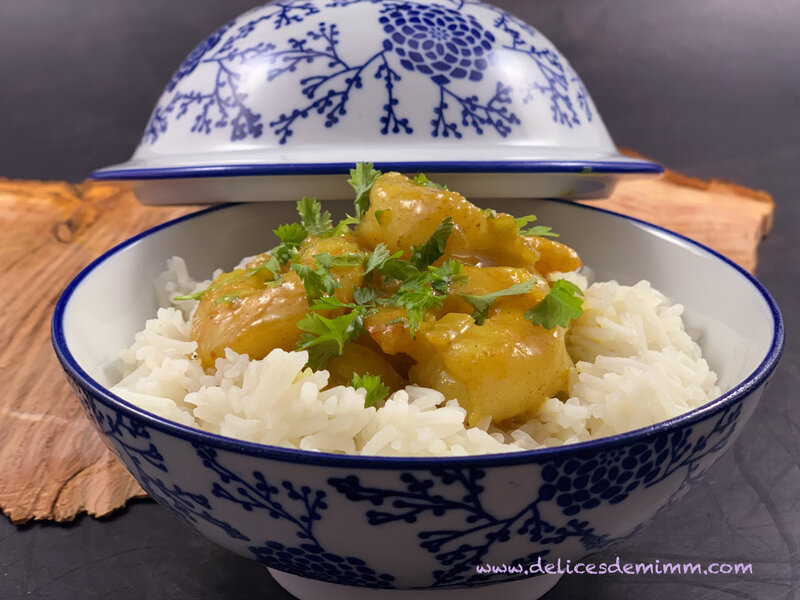 Curry de crevettes au lait de coco 5