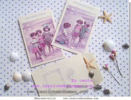 Marimerveille pochettes souvenir de la plage 2