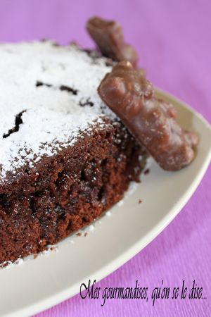 Recette Moelleux au chocolat noir et oursons en guimauve