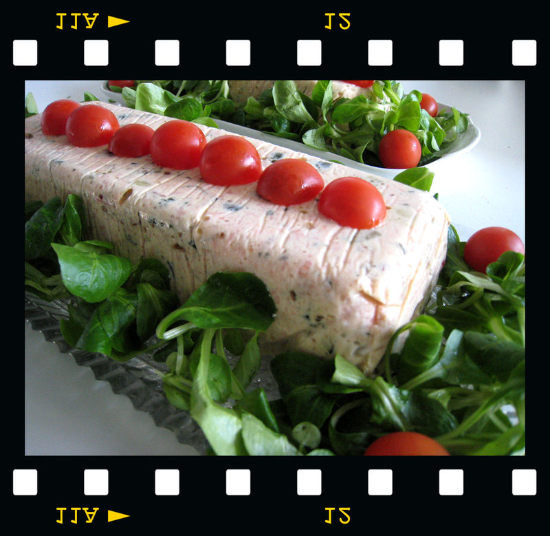 Terrine de Saumon aux petits légumes Fondue de cuisine