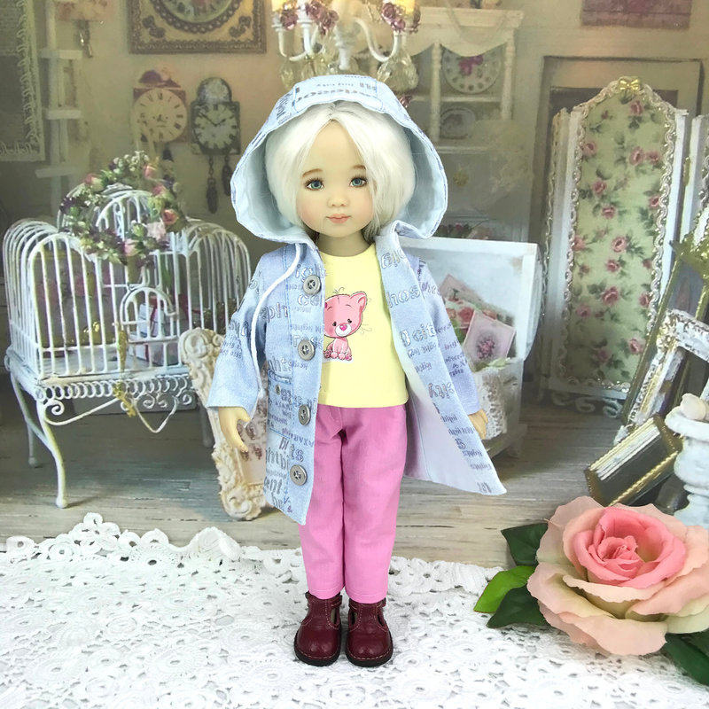 Paola Reina doll clothes coat pants and t-shirt 13 inch doll outfit ...