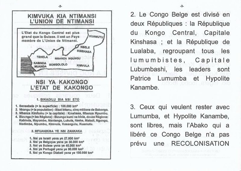 LA RDC DIVISEE EN DEUX REPUBLIQUES b
