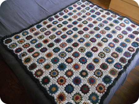 plaid flowers lit rond