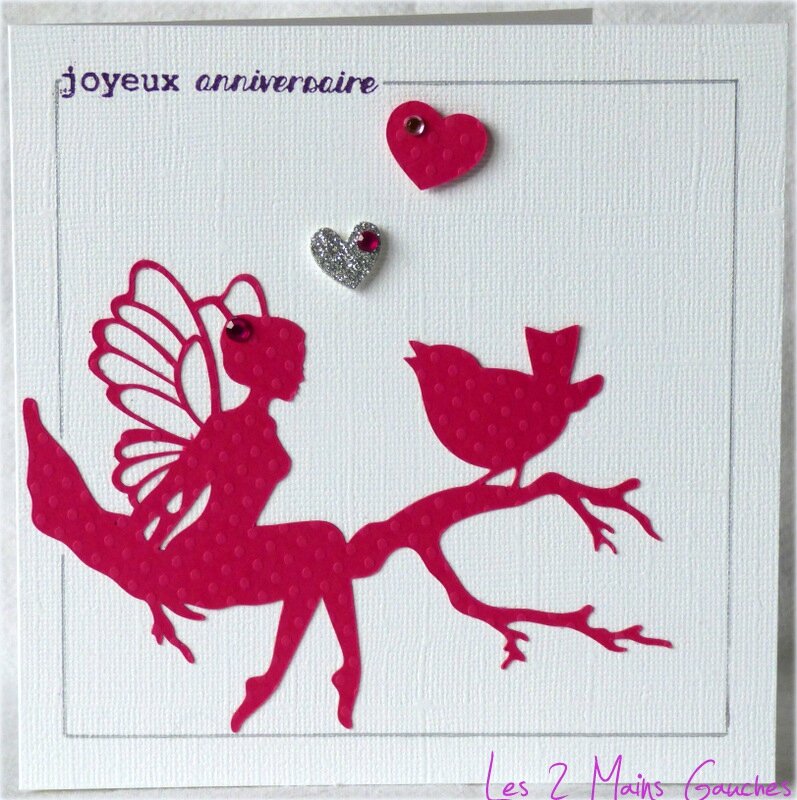 Carte D Anniversaire Avec Fee Et Oiseau Photo De Cartes D Anniversaire Les 2 Mains Gauches