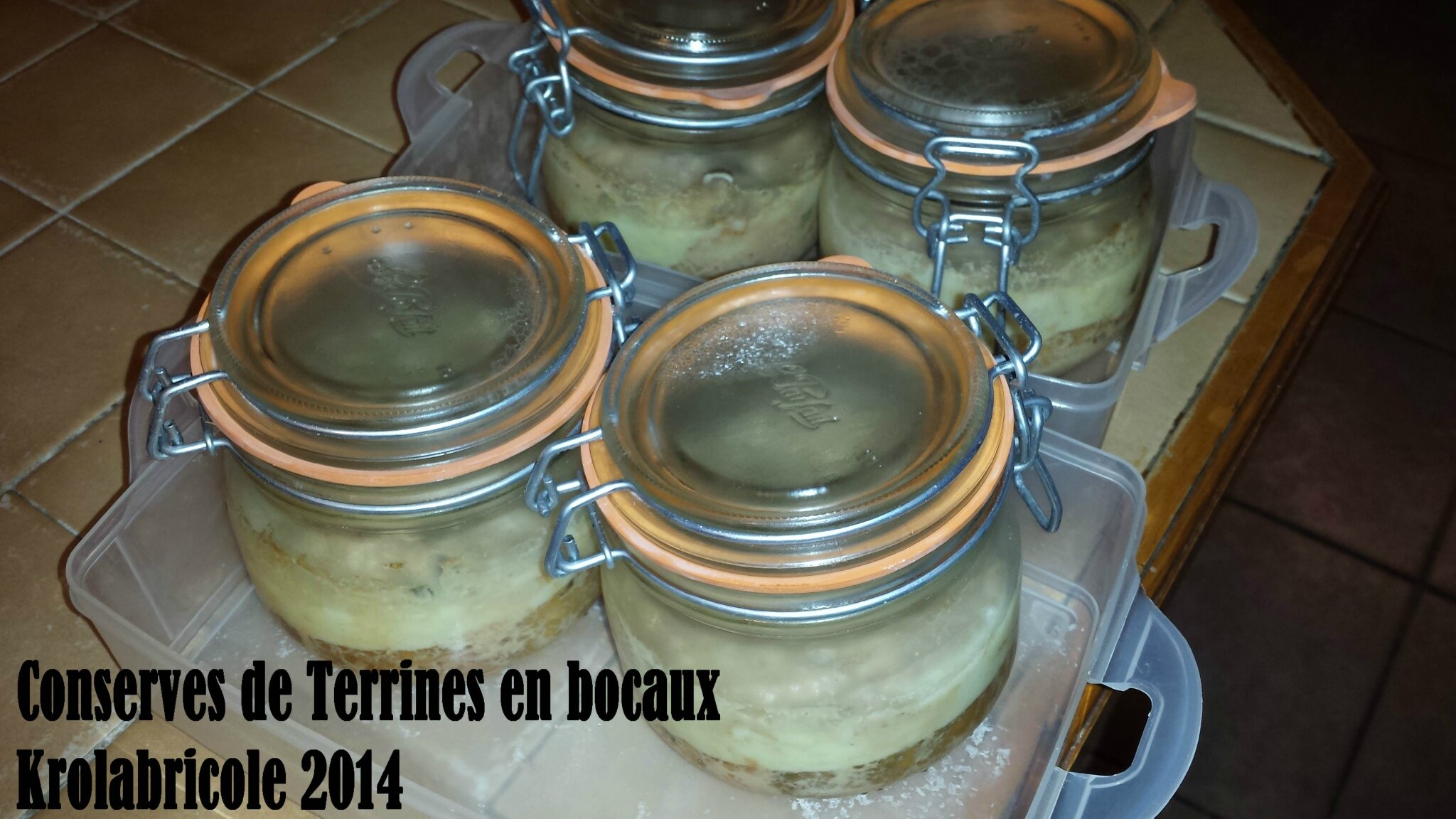 Mes Conserves d'hiver 2 Terrines en bocaux Au Fil du Temps