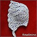 Roselaine 103 bonnet béguin crochet