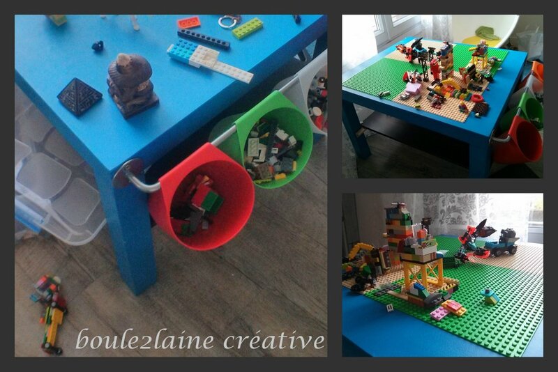 Bricolage et recyclage: la table à lego de Pablo