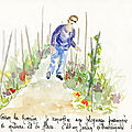 Cathline au jardin