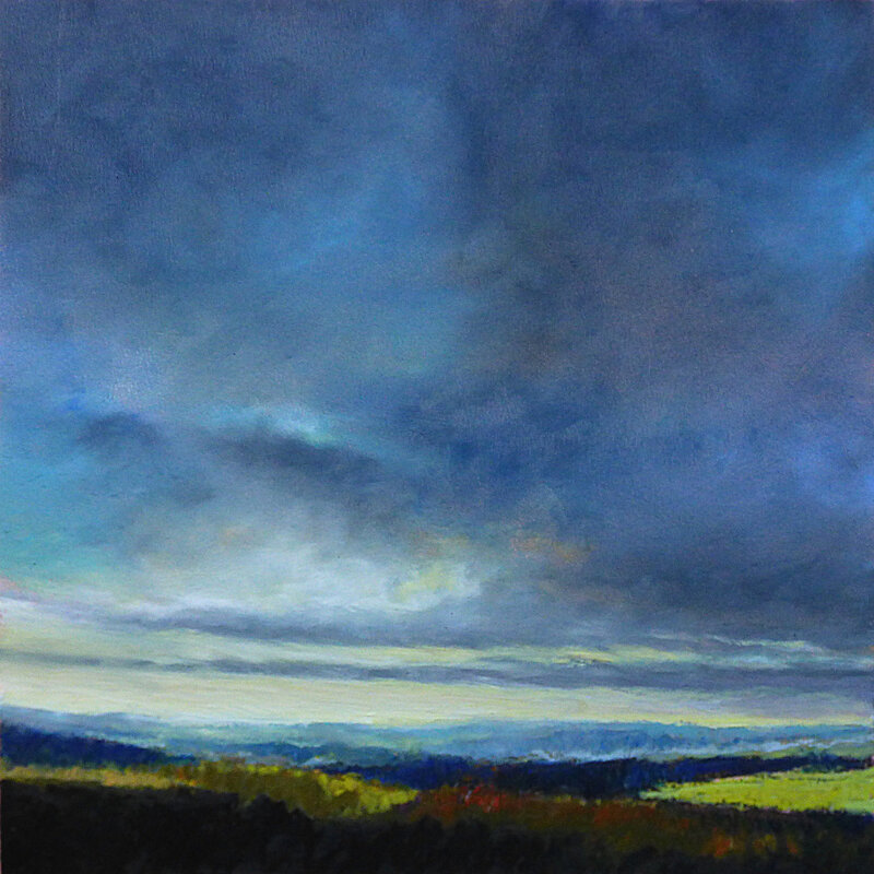 Brocéliande , oct 2017, pastel à l'huile, 32 x 32 cm
