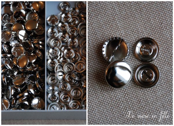pack boutons à recouvrir