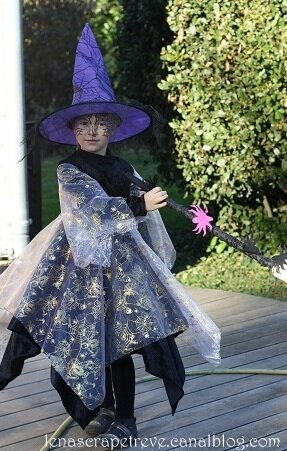 Lenascrap couture Halloween déguisement sorcière 6