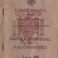 1943,Carte de rationnement de Pierre, Miranda de Ebro