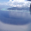 Raiatea vue d'avion en partant