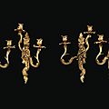 Suite de quatre appliques 