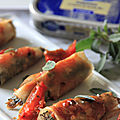 Sardines au beurre de barate croustillante - tomates confites et sauge
