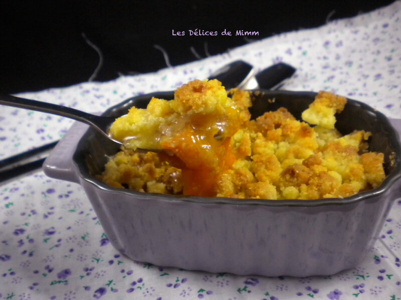 Petits crumbles aux abricots 4