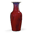 A large flambé-glazed vase, china, qing dynasty, 19th century