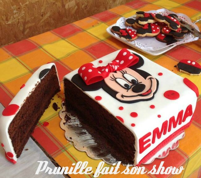 Gateau Minnie Et Ses Sables Assortis Prunille Fait Son Show