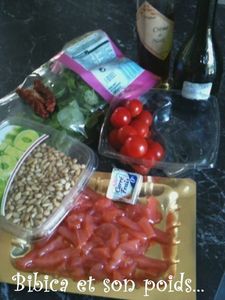 Salade Bibica au saumon fumé ingrédients