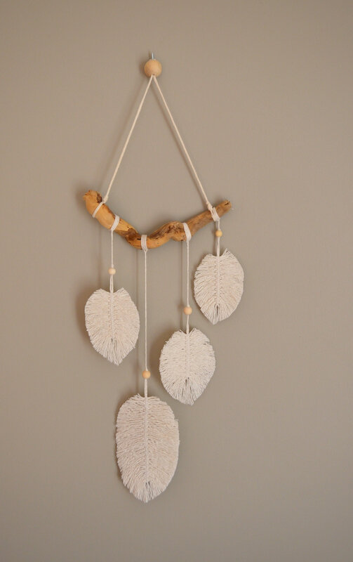 décoration murale en plumes-macramé-DIY-lachouette bricole (12)