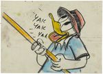 Donald Duck Out On a Limb Storyboard Drawing Animation Art 01