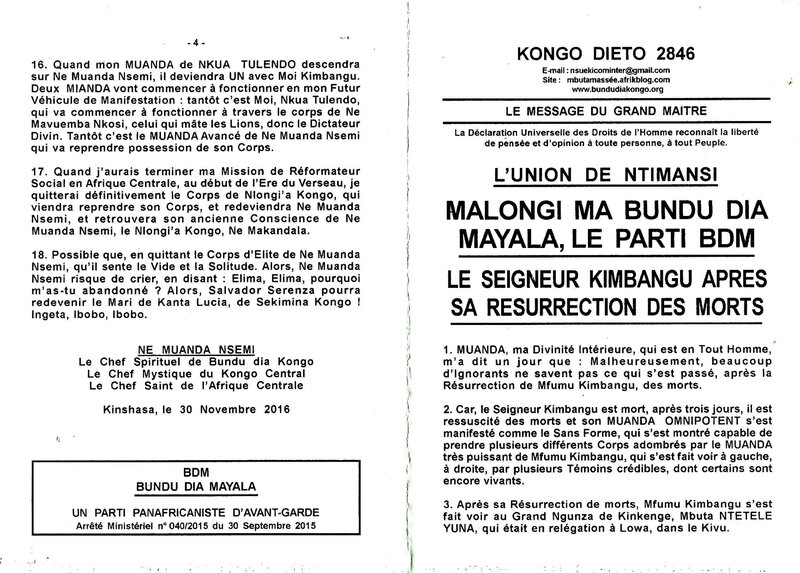 LE SEIGNEUR KIMBANGU APRES SA RESURRECTION DES MORTS Part 1 a