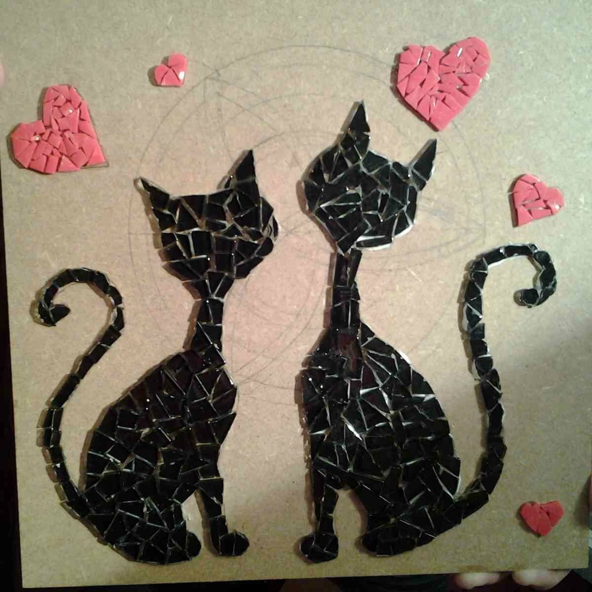 Chats En Mosaique Les Creations De Kyt