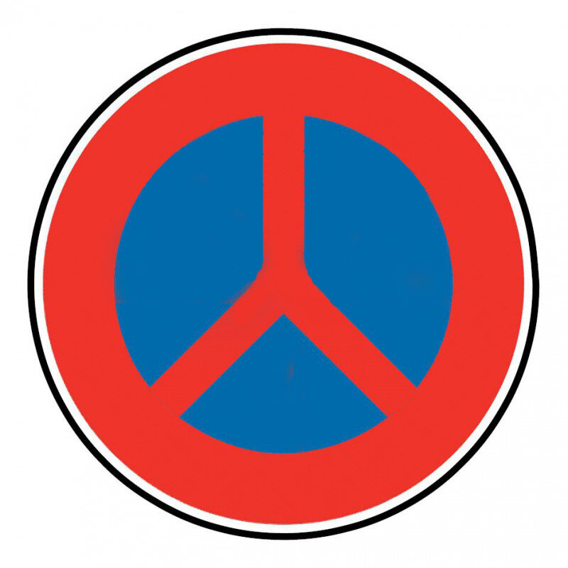 panneau routier peace & love